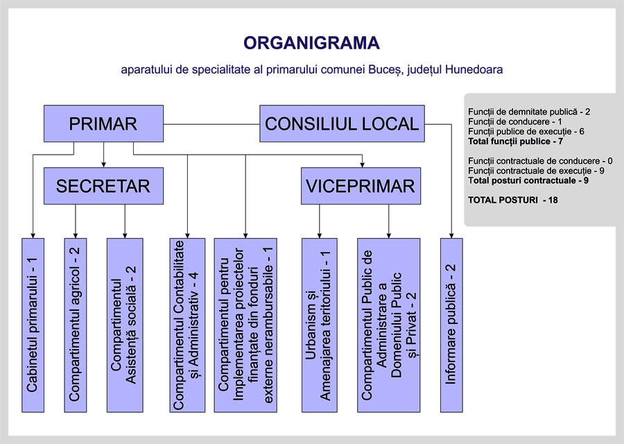 Organigrama primariei - 2020
